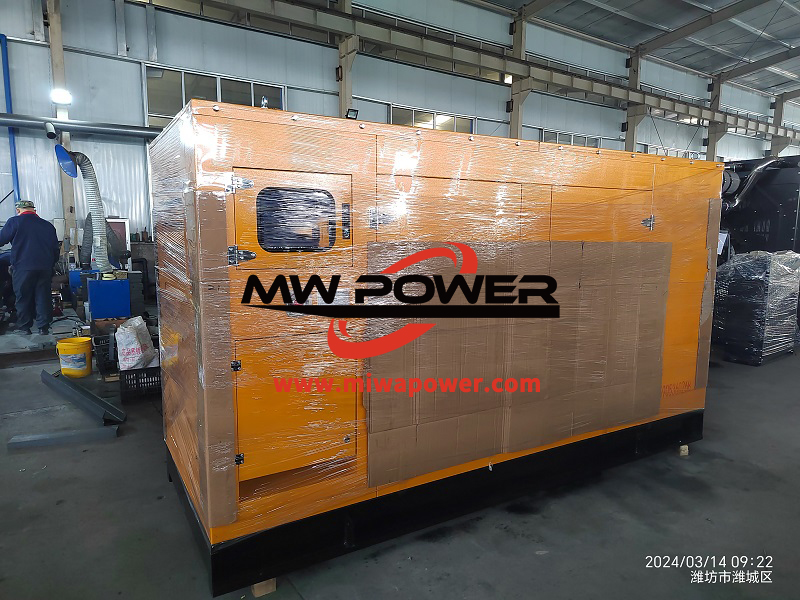 Instalación de edificio de oficinas grupo electrógeno Weichai de 300kw