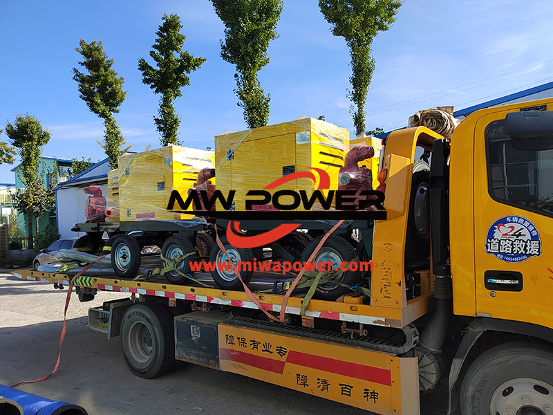 Bomba autocebante móvil Meihua enviada a Guangdong