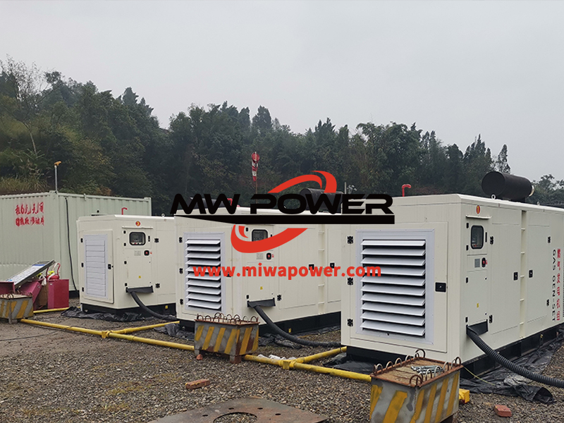 Instalación de generador de gas natural de 200kw.