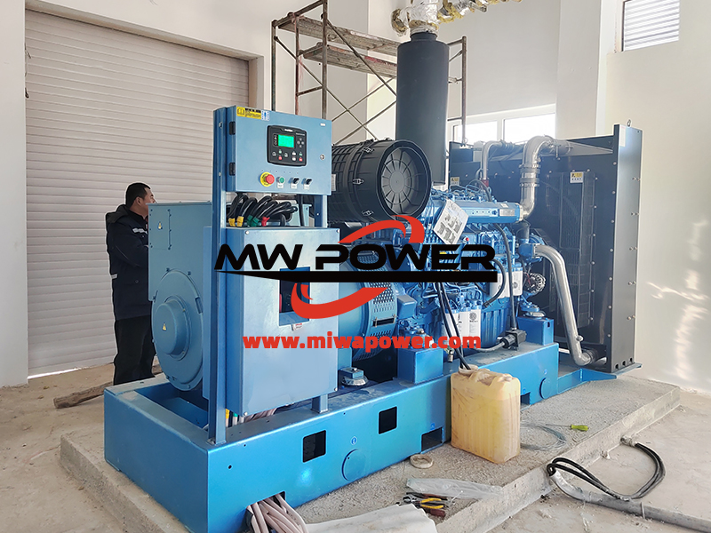 Instalación del generador Weichai Baudouin de 500kW