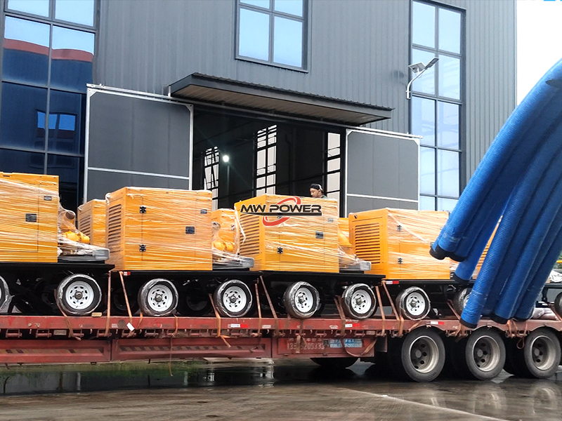 Envío de camiones bomba móviles de 250 metros cuadrados