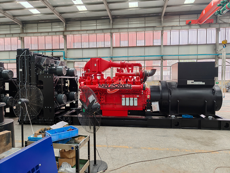 Salida del grupo electrógeno de gas Cummings de 1000kw