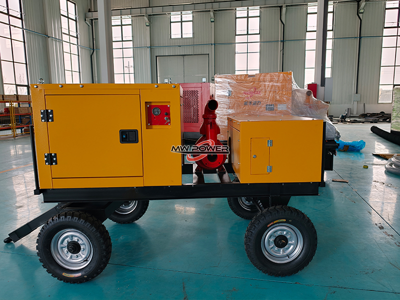La bomba de agua de alta elevación se envía al lugar escénico